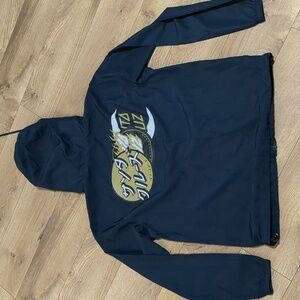 Santa Cruz Skateboards Navy Blue hood zip up jacket Men's Size Small